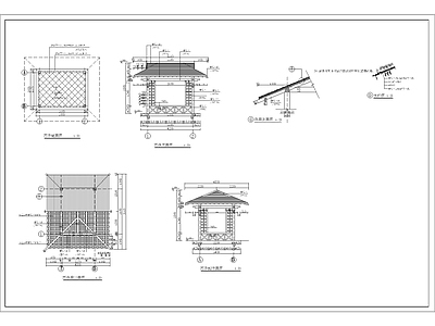 现代亭子 施工图
