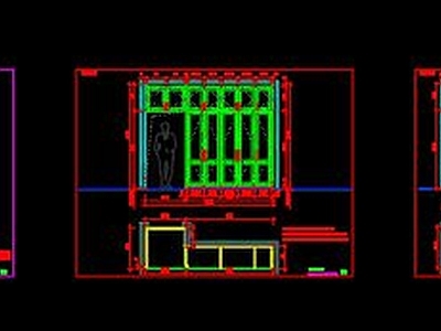 现代简约整木定制 施工图 竣工图