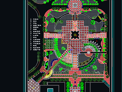 广场绿化 景观设计图