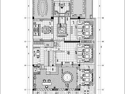 中式风格会所 施工图 概念方案