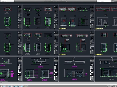 鞋柜 CAD 施工图