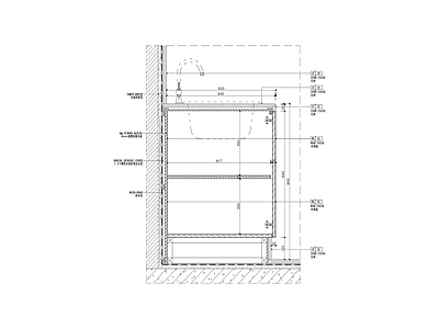 浴室柜 台下盆 竖剖面 节点大样图