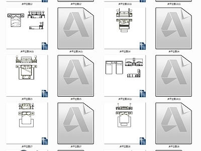 床具 平立面