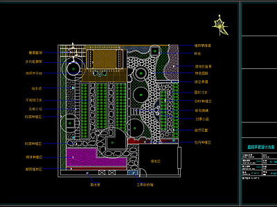 庭院平面方案 施工图
