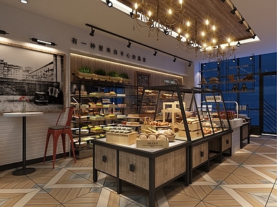 西饼店 餐厅 施工图