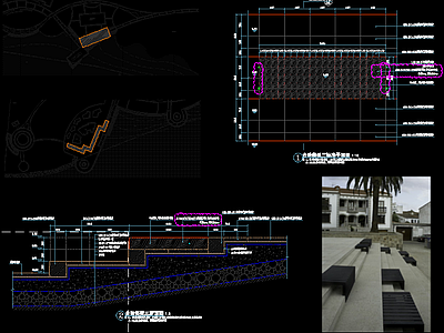 台阶 详图 景观小品