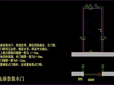 木门节点 施工图 通用节点