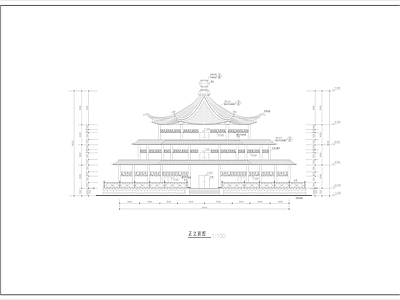 中式古建筑 施工图纸