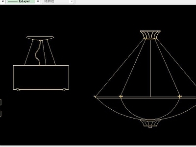 吊灯 立面图库