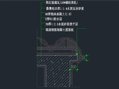 南加州檐口大样 建筑通用节点