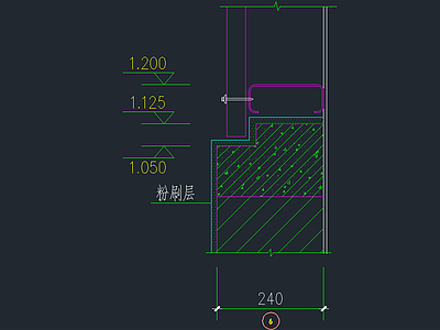 墙面节点 建筑通用节点