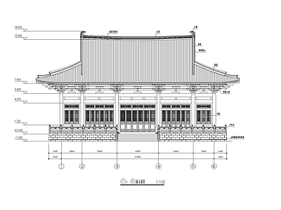 古建 天王殿 建筑结构 施工图