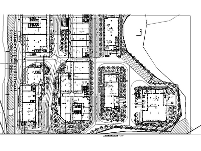 现代工业园区产业园景观施工图  工业园区景观