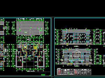 中式别墅建筑 施工图