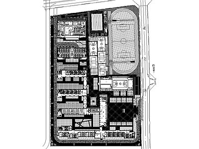 某中学学校景观施工图 招标文件