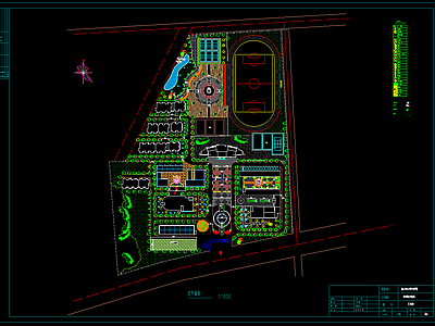 学校园林规划图