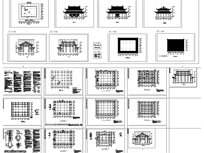 大雄宝殿 建筑图 结构图