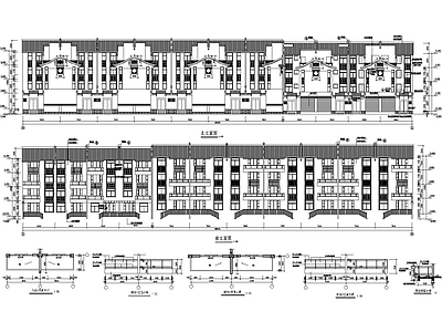 联排别墅 古建筑 施工图