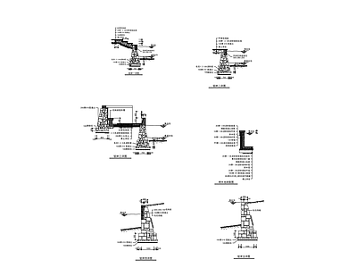 生态挡土墙 块石干垒 施工图