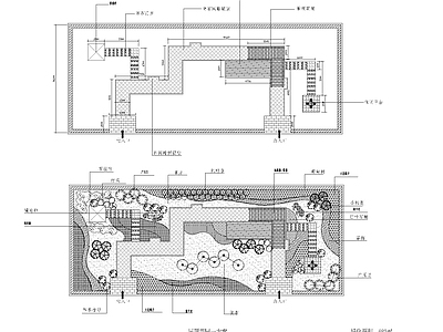 屋顶花园绿化 施工图