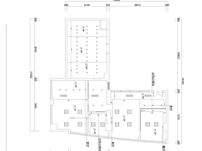 现代办公空间 施工图 平面图 立面图