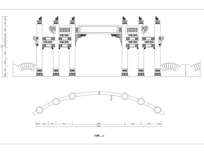 古建牌坊 施工图