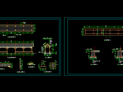 仿古长廊 施工节点 施工图 建筑通用节点