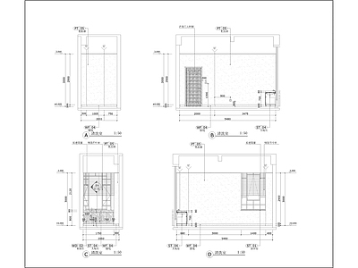 医学美容中心 立面图 施工图