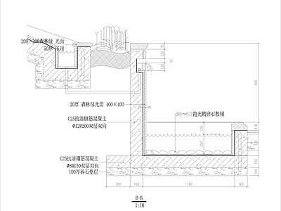 跌水台地 施工图