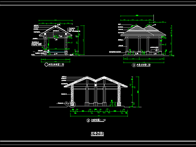 景观亭 施工图