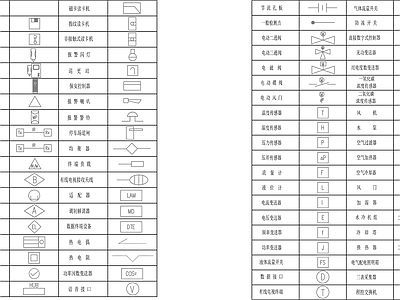 安防系统通用图形符号 图库