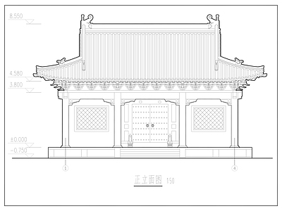 唐代风格古建筑建筑方案设计