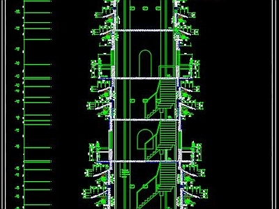 中式巢湖洗耳池古塔建筑 施工图