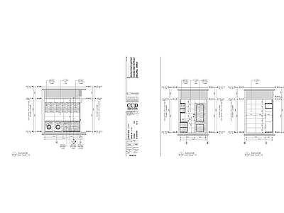 现代叠墅CAD立面 施工图 别墅