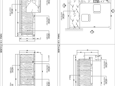 服务接待台 大样 施工图