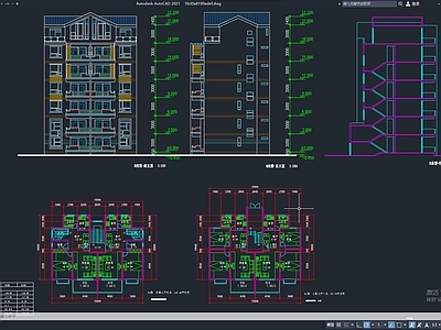 中式楼盘建筑户型设计 中式楼盘 楼盘 楼栋