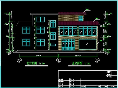 某农村别墅建筑CAD 施工图