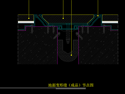 地面变形缝 成品 节点大样图