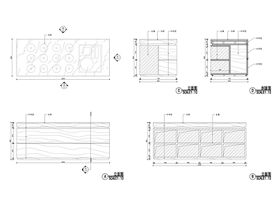柜子节点施工图 柜类