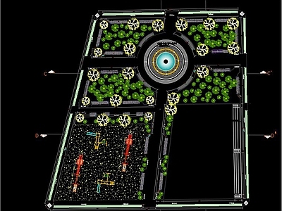 公园景观规划CAD 施工图