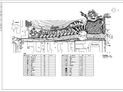 校园林环境设计 平面CAD施工图