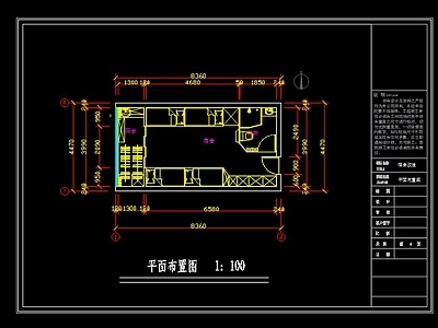 现代寝室施工图