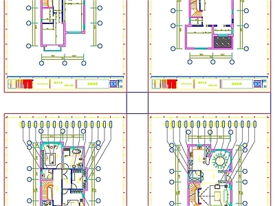 别墅装修深化图纸 施工图 二层别墅