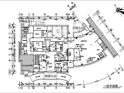 医院 平面施工图