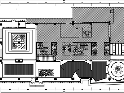 1200平展厅布置图 施工图