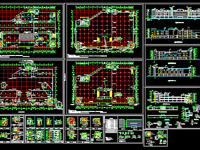大型超市CAD施工图 施工图