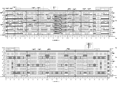 小学建施图 施工图 竣工图