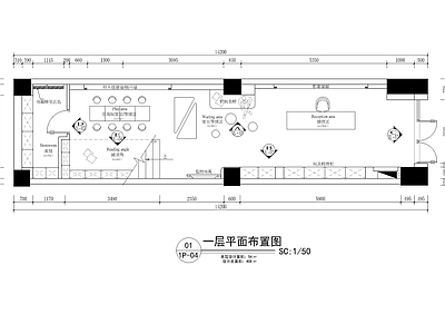 408㎡儿童培训机构CAD施工图