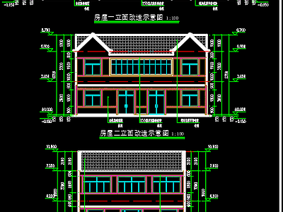 龙集镇成河美丽乡村建设工程建筑图 施工图 乡村规划