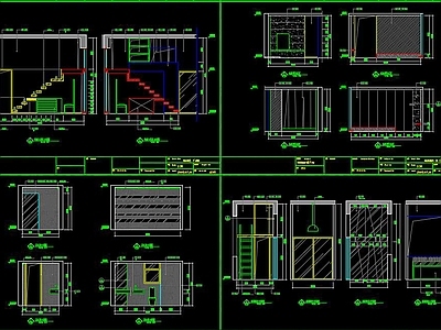 家庭工作室CAD 施工图